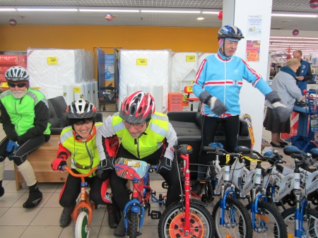100km téléthon  UCM MIREBEAU 06 12 2014
