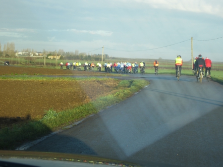 100km téléthon  UCM MIREBEAU 06 12 2014